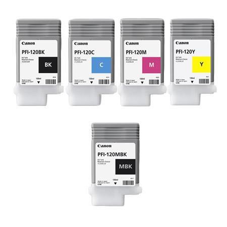 Canon PFI-120 Full Set Original Standard Capacity Ink Cartridges 