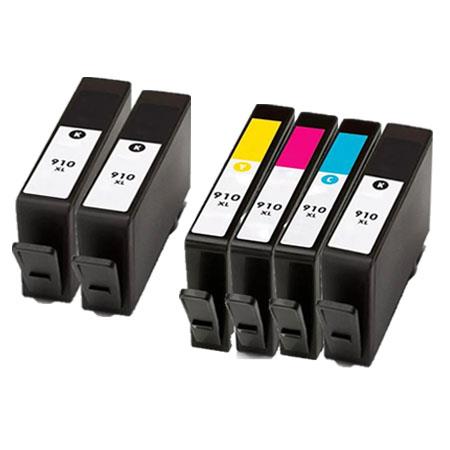 Compatible Multipack HP 910XL BK/C/M/Y Full set + 2 EXTRA Black High ...