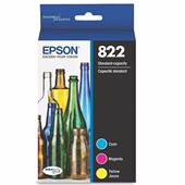 Epson T822 (T822520) Color Original Standard Yield Ink Cartridge Multipack - 3 Pack
